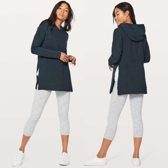 lululemon athletica Tops - Lululemon Cut Above Hoodie Heathered Inkwell 6